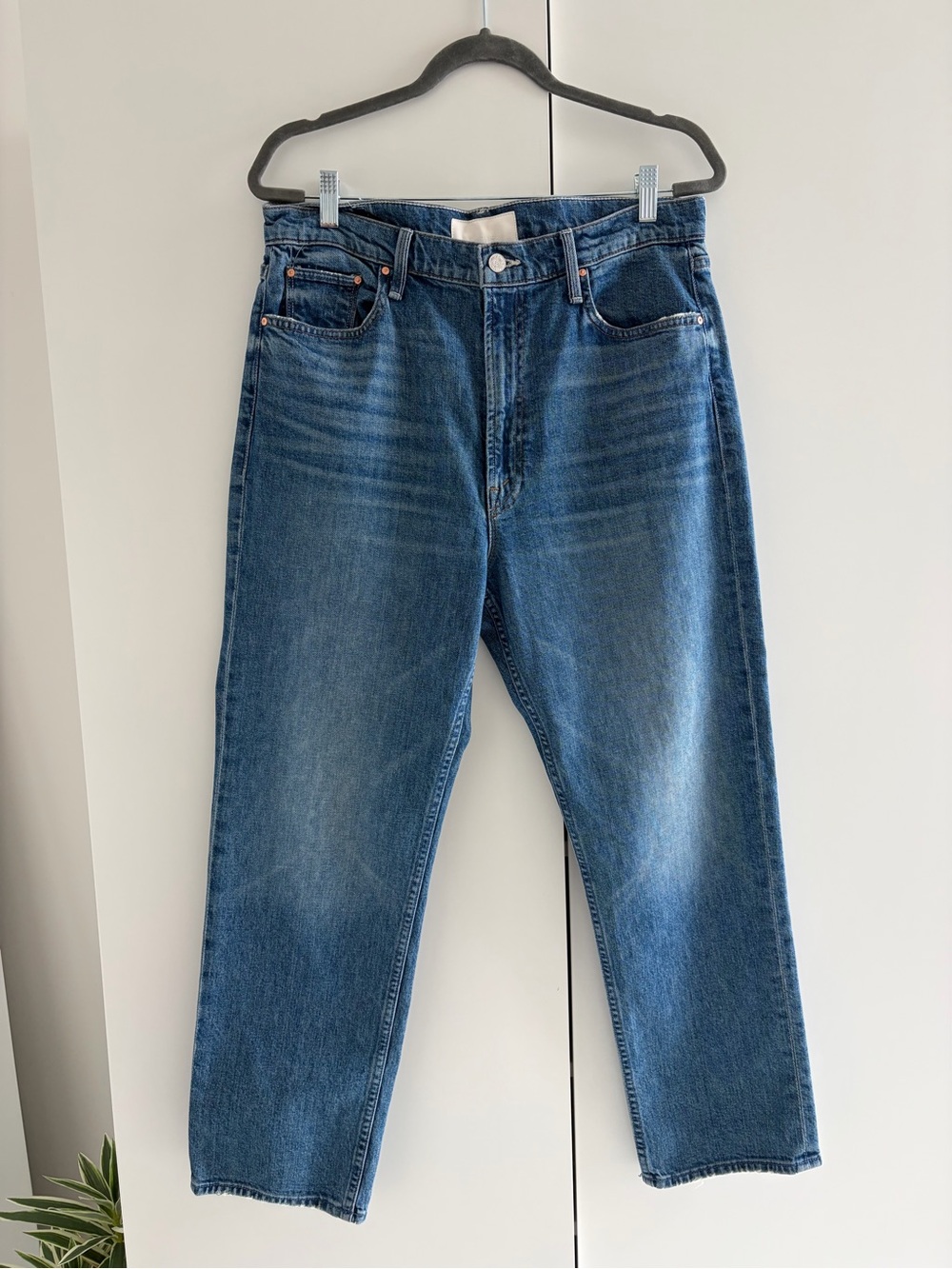 MOTHER Superior Jeans - High Waisted Rider Ankle - Running with Scissors 34 - Picture 1 of 8